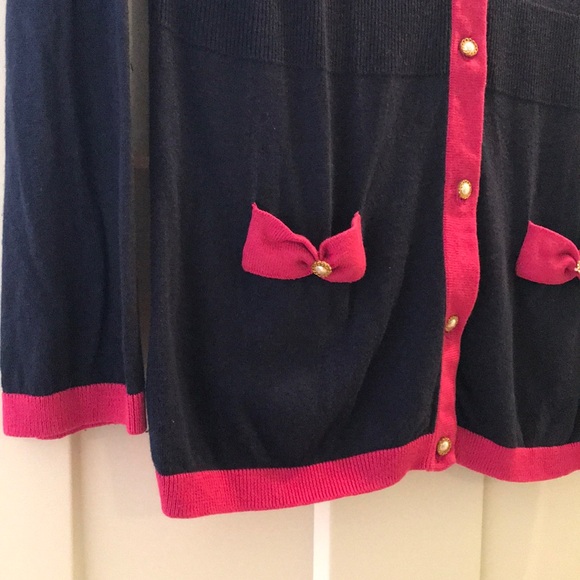 EUC Lilly Pulitzer Pearl Button Cody Cardigan L - Picture 5 of 8